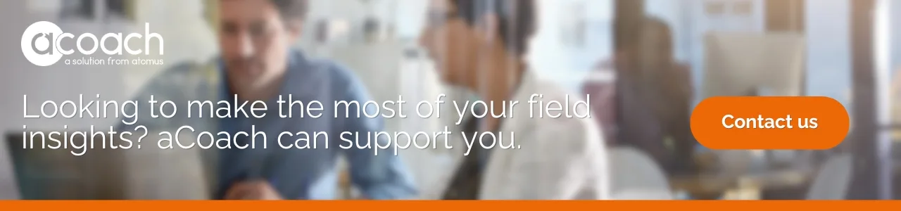 field insights cta: Website banner showing professionals in discussion with text promoting field insights support and a contact button